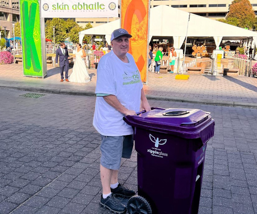 Kansas City Irish Fest Purple Cart
