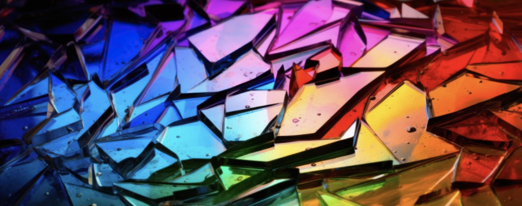 Recycled Glass Cullet Kaleidoscope